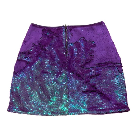 WILD FABLE Purple Sequin Skirt - Picture 2 of 3